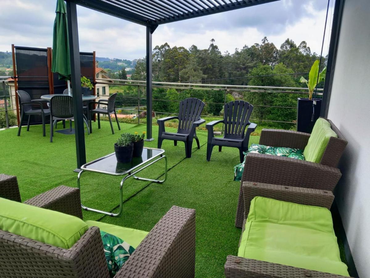 Casa Rocha Velha Con Terraza Y Piscina Particular Lejlighed Santiago de Compostela Eksteriør billede